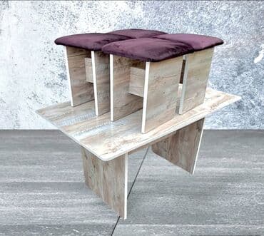 набор для пикника стол и стулья: Кухонный стол и стул, Новый, Платная доставка, цвет - Бежевый — 1