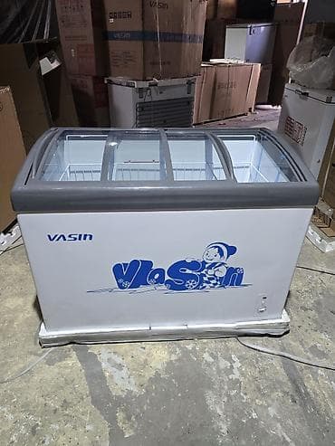 холодиль: Морозильный ларь VASIN с раздвижными стеклянными крышками 278литр — 4