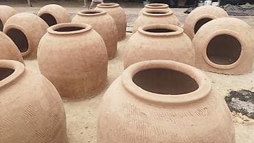 горелка ювелирная: Глиняные амфоры-капсы (квеевры/квери) ручной лепки - Материал — 3