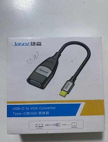 Адаптер Jasoz USB‑C to VGA Converter (Type‑C → VGA) Компактный