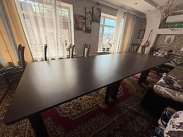 купить обеденные столы: Стол трансформер Для зала, Раскладной стол, цвет - Коричневый — 2