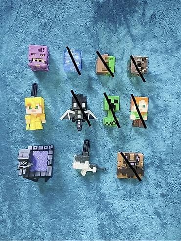 Фигурки/игрушки Kinder Joy Minecraft (Киндер Джой Майнкрафт). Цена за