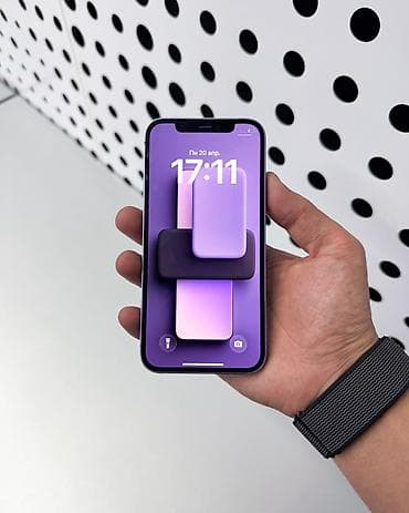 m 50: IPhone 12, Б/у, 128 ГБ, Защитное стекло, Чехол, В рассрочку, 76 % — 2