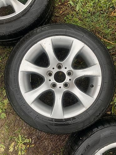 на 124: Колеса в сборе 225 / 55 / R 16, Всесезонная, Б/у, Комплект, Легковые, Литые, отверстий - 5 — 6