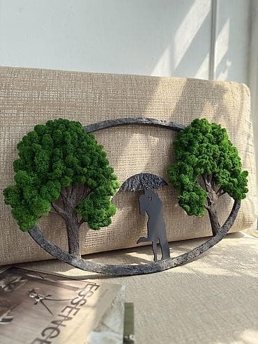 необычное: Панно ручной работы – это уникальный фито-декор из мха, который — 1