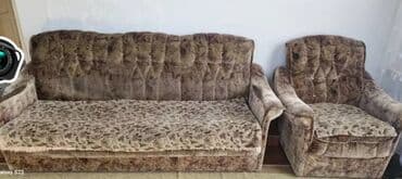 диваны фото и цены: Прямой диван, Б/у, Трехместный — 2