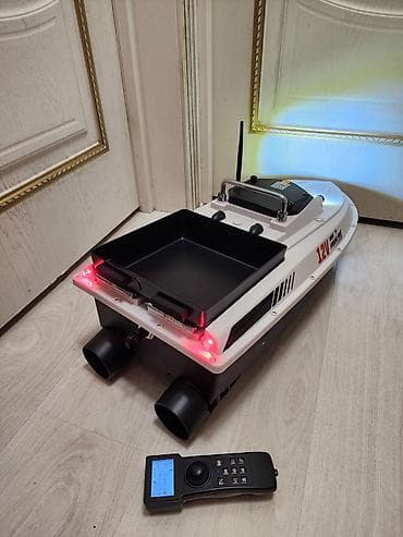 рыбаловный бур: Радиоуправляемая прикормочная лодка для рыбалки 12V с Сонарам — 6