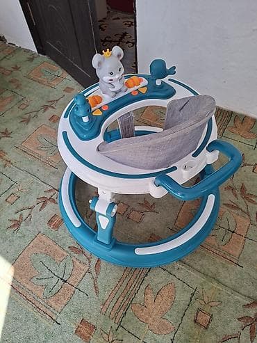 детский хадунок: Детские товары: ходунки + деревянная люлька-качалка с москитной сеткой — 2