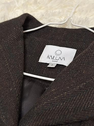Личные вещи: Укороченный жакет KAILUNA brand, размер S. - Цвет: темно‑коричневый — 3