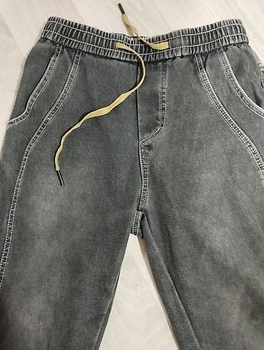 Футболки: Набор одежды 1) Джинсы Dime, темно‑серые - маленький карман с жёлтым — 6