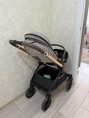 перекидные: Прогулочная коляска KIDILO D900 Бежевая - Реверсивный блок - — 3
