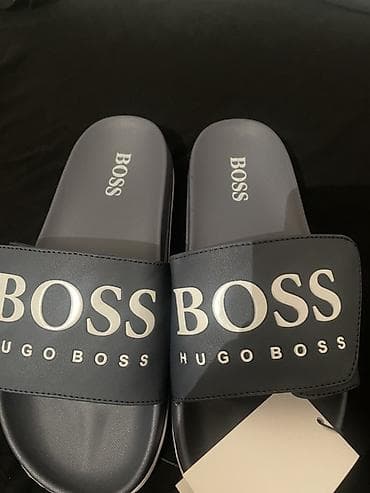 Босоножки, сандалии, шлепанцы: Мужские сандалии, 41, Boss, Новый, цвет - Серый, Бесплатная доставка — 1