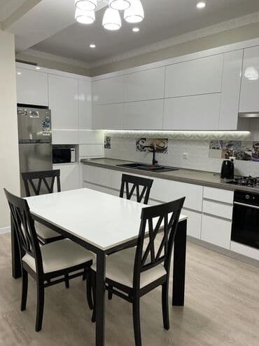 долгосрочная аренда квартира бишкек ош базар: 4 комнаты, Агентство недвижимости, Без подселения, С мебелью полностью — 11