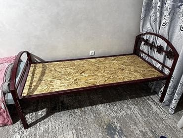 кроват метал: Односпальная кровать, Каркас без матраса, длина - 190 см — 1