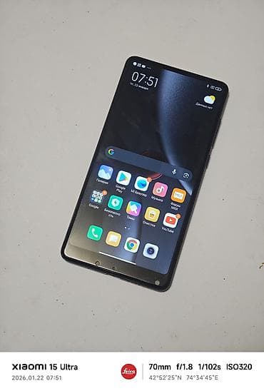 Xiaomi, Mi Mix 2S, Б/у, 128 ГБ, цвет - Черный, 2 SIM