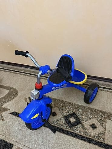 Детский трехколесный велосипед Super Trike - Яркий синий цвет с