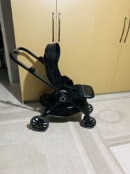 детская коляска с дождевиком: Балдар арабасы, түсү - Кара — 37