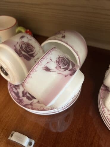 набор тарелок на 6 персон: Продаю чайный сервиз на 6 персон, состояние идеальное — 2