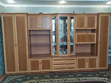 тумбы и полки под тв серый цвет: Стенка-шкаф, Тип стенки-шкафа: Другой тип шкафа-стенки, Для зала, Б/у, Особенности: Для хранения посуды — 1