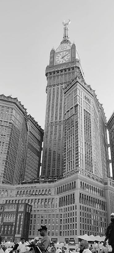 лава лампа: Авторская фотография башни с часами в комплексе Abraj Al Bait (Мекка) — 1