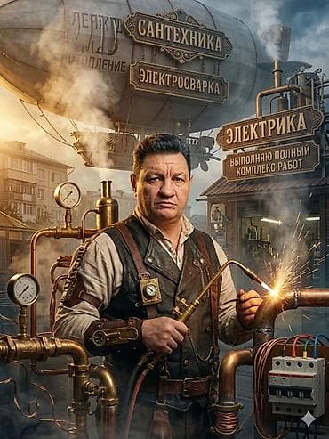 Кызматтар: Сантехника и отопление — полный комплекс работ. Услуги: - Монтаж и — 1