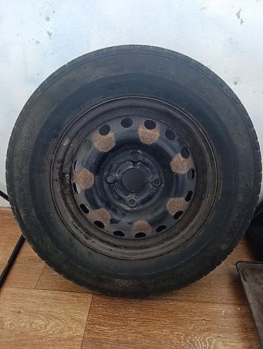 Колеса в сборе 195 / 70 / R 14, Лето, 1 шт, Железные, отверстий - 4