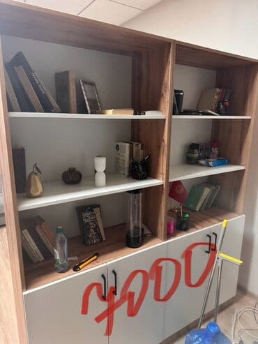 Офис столдору: Кеңсе стеллаж, ЛДСП, түсү - Ак — 1