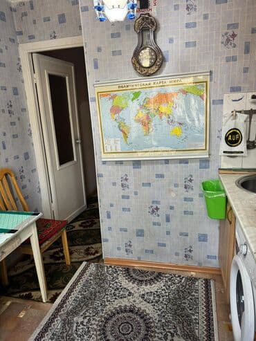 долгосрочная квартиры бишкек: 2 комнаты, 43 м², 104 серия, 3 этаж, Евроремонт — 5