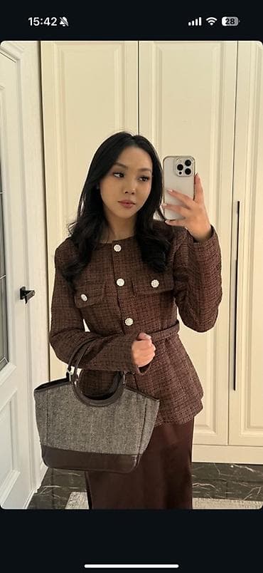 Жеке буюмдар: Распродаю остатки по себестоимости Твидовый жакет в комплекте с — 1