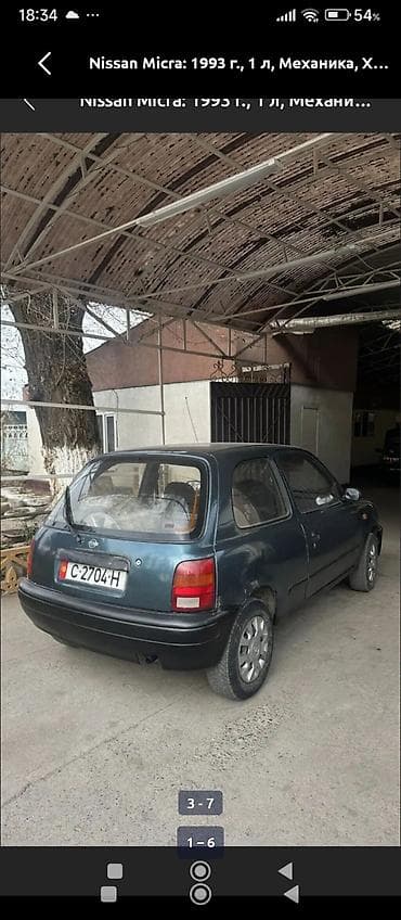 mini vci: Nissan Micra: 1993 г., 1 л, Механика, Бензин, Хэтчбэк — 5