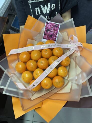 букет из мандарина: Фруктовый букет “Мандариновое настроение” Успей заказать 50%скидкой - — 5