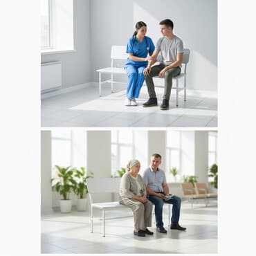 Банкетка без спинки/ со спинкой Медицинская мебель Производство at lalafo.kg Банкетка без спинки/ со спинкой Медицинская мебель Производство