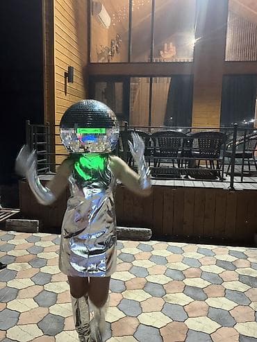 карнавальный костюм: Костюм «Зеркальный шар» — шлем/маска для вечеринок и шоу Также, весь — 6