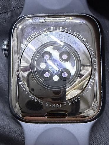 айфон 7 с: Apple Watch Series 8, 45 мм, алюминиевый корпус, стекло Ion‑X, задняя — 4
