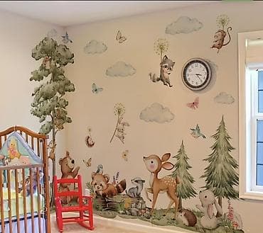 Үй жана бакча: Продаются Наклейки на стену для детской комнаты - Большие — 2