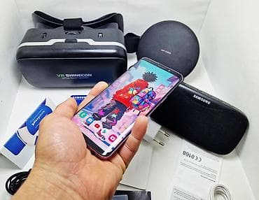 fast: Samsung Galaxy S9, Б/у, 128 ГБ, цвет - Фиолетовый, 1 SIM, 2 SIM — 1