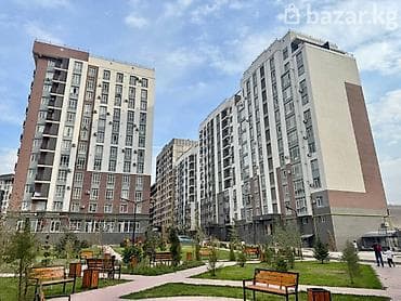 ню сити: 2 комнаты, 47 м², Асанбай мкр Элитка, 6 этаж, Евроремонт — 3