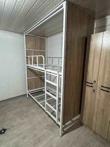 Эмерек чогултуу: Двухъярусная металлическая кровать - Прочная сварная рама из — 2