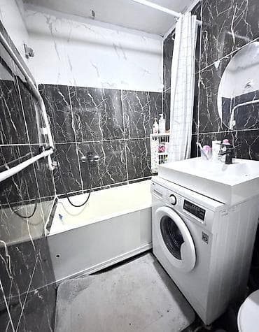 Квартиры: 2 комнаты, 47 м², Ошский рынок / базар 104 серия, 4 этаж, Евроремонт — 10