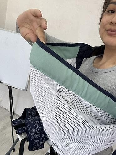 соска для фруктов: Детская переноска-слинг с сетчатой вставкой + муслиновая пеленка - — 1