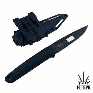 прибор ночного видения для охоты бу: Нож "MARS" разделочный охотничий, сталь AUS-8, клинок черный, рукоять — 8