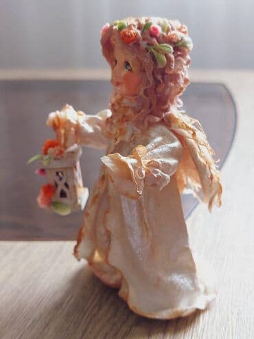 шкаф купе 3 х дверный с зеркалом: ЁЛОЧНАЯ ИГРУШКА «АНГЕЛОЧЕК» ✨ Очаровательный ангелочек, сделанный — 4