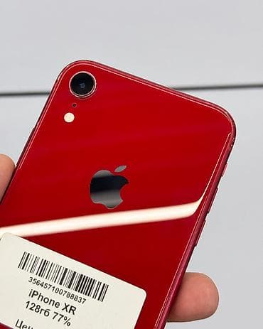 iphone 10: IPhone Xr, Б/у, 128 ГБ, Красный, Защитное стекло, Чехол, В рассрочку, 77 % — 3