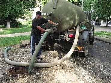 очистка туалетных ям: Очистка септик туалет продувка канализации, септик тазалоо, туалет — 1