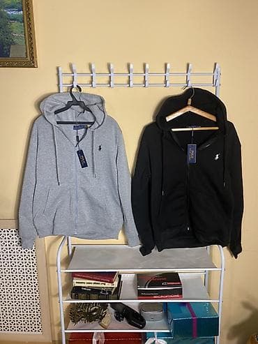 Толстовки: Мужская толстовка, M, L, XL, Polo Ralph Lauren, Новый, цвет - Серый, Самовывоз, Платная доставка — 1