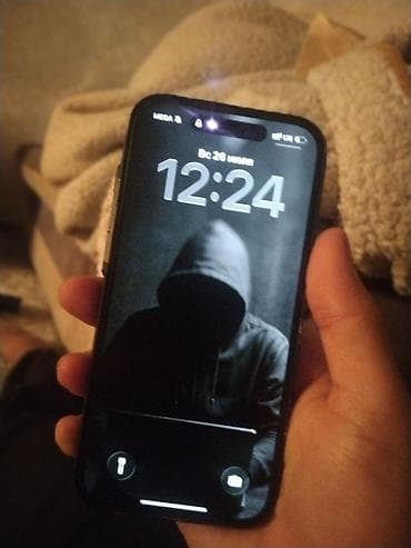 Уюлдук телефондор жана аксессуарлар: IPhone 15 Pro, Колдонулган, 128 ГБ, Black Titanium, Заряддоочу түзүлүш, Коргоочу айнек, Каптама, 85 % — 2