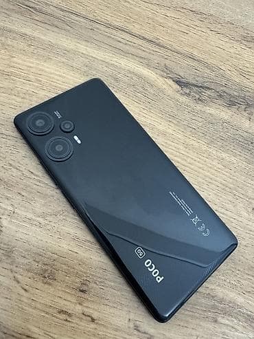 Техника и электроника: Poco F5, Б/у, 256 ГБ, цвет - Черный, 2 SIM — 2