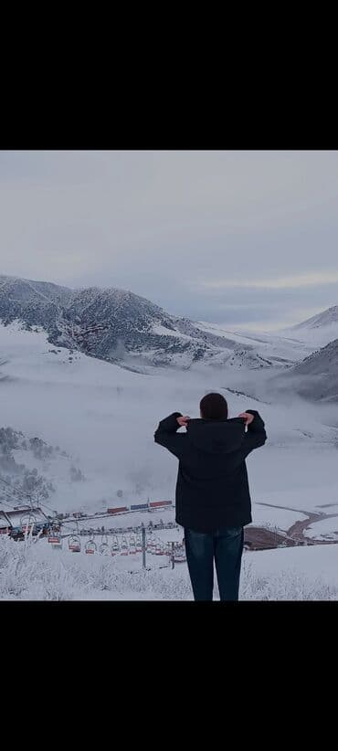 купить женский пуховик большого размера: Зимняя пуховая куртка с капюшоном, черная - Теплая, объемная — — 4