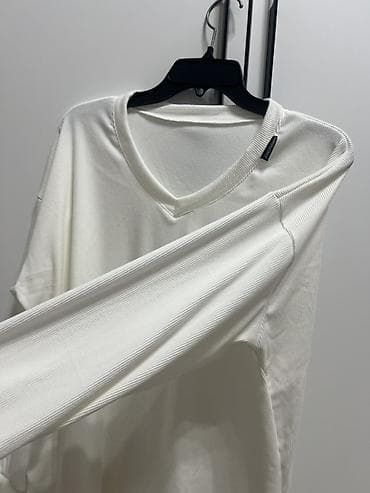 удлиненные футболки: Лонгслив, цвет - Белый, 2XL — 3