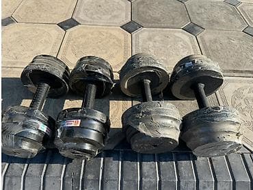 Спорт и отдых: Регулируемые разборные гантели из металла 13+13кг - Комплект: 3 пары — 1